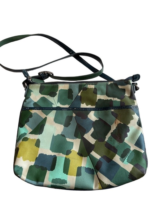Brighton Handbags - Brighton Green Abstract Print Crossbody Bag casual lightweight